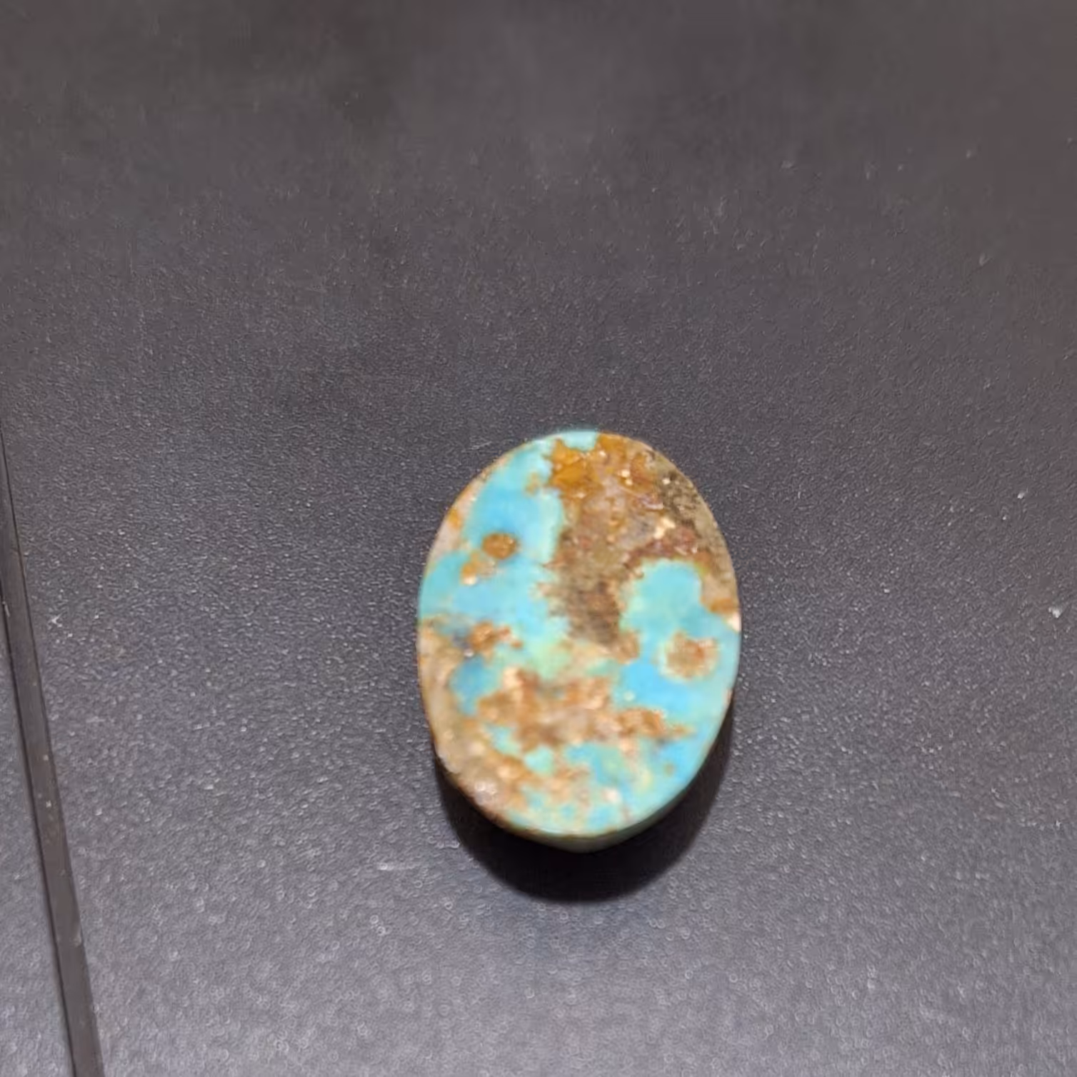 نگین فیروزه نیشابور طبیعی  13در20 میلی متر 