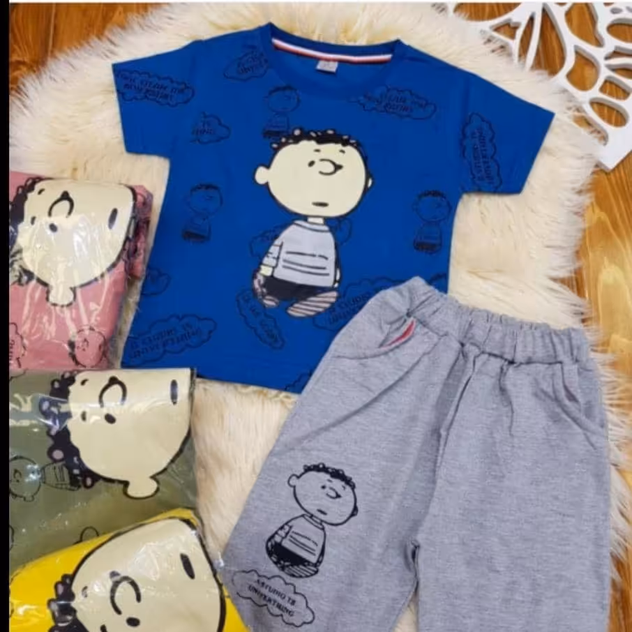 تیشرت شلوارک پسرانه 
جنس نخ پنبه وملانژ درجه یک 
سایز 40،45،50 