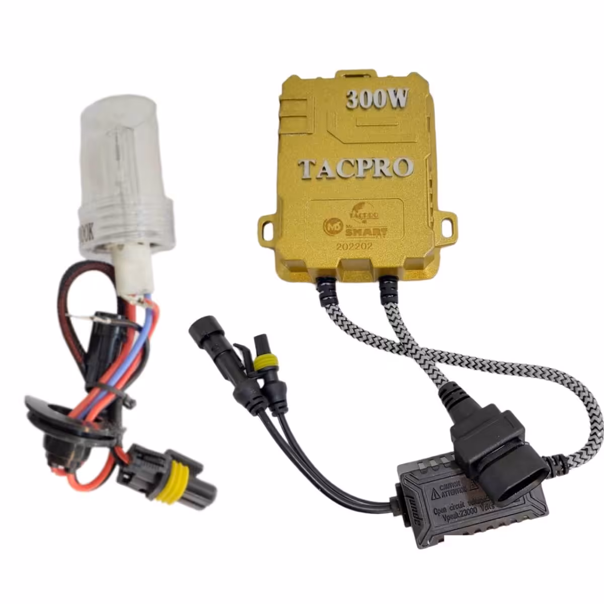 کیت زنون تک پرو دیجیتال مدل 300 وات پایه 9006 همراه با لامپ کد HID29