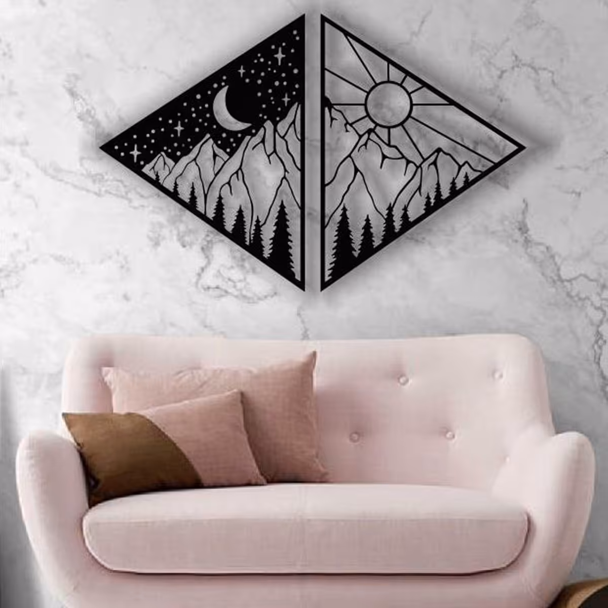 استیکر و پوستر طرح شب و روز کد 119 سایز 60 در 90 به قیمت 290 هزار تومان