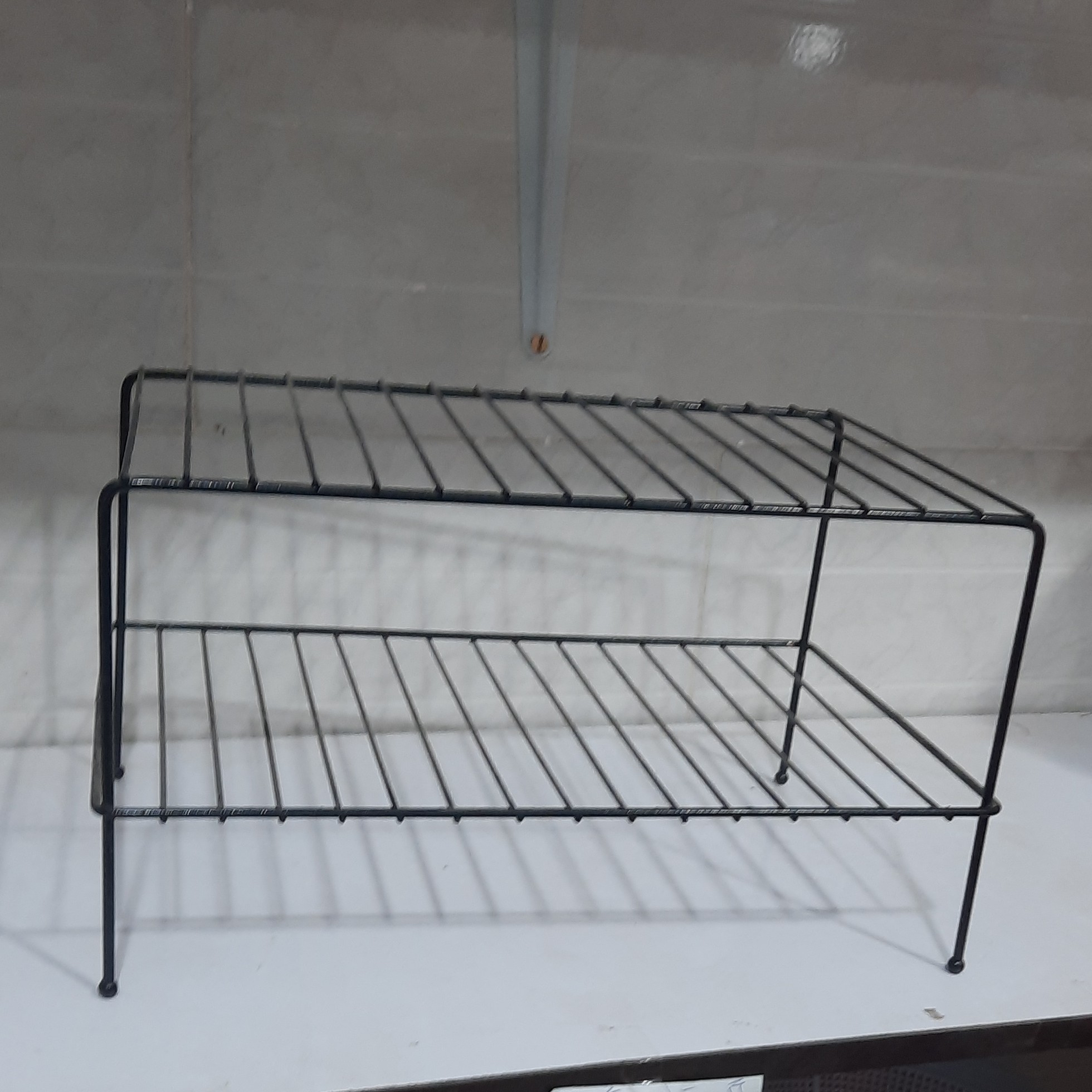 راف دوطبقه مشکی نظم دهنده کابینت نظم دهنده ظروف