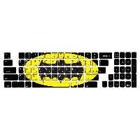 برچسب حروف فارسی کیبورد طرح بتمن کد 103