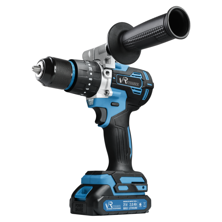 دریل چکشی دو باطری موتور براشلس مدل 21027 ویوارکس