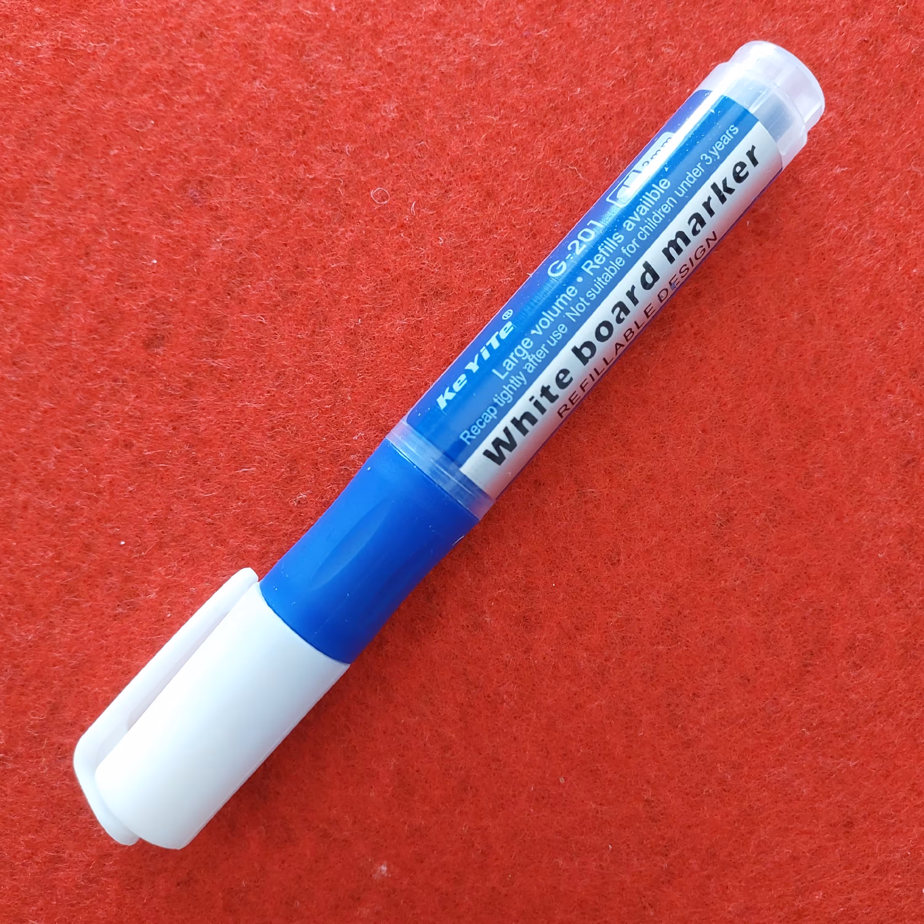 ماژیک وایت برد شارژی رنگ آبی سرگرد