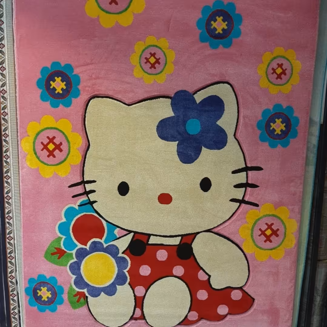 فرش فانتزی فریز عروسکی یک و نیم در دو و بیست و پنج پلی استر 500 شانه