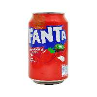 نوشابه فانتا توت فرنگی و کیوی 330 میل قوطی - fanta
