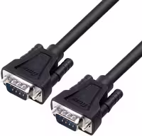 کابل سریال RS232 نری به نری دیتک مدل dt-9005a DTECH 1.5ft DB9 Serial Cable COM Port Male to Male RS232