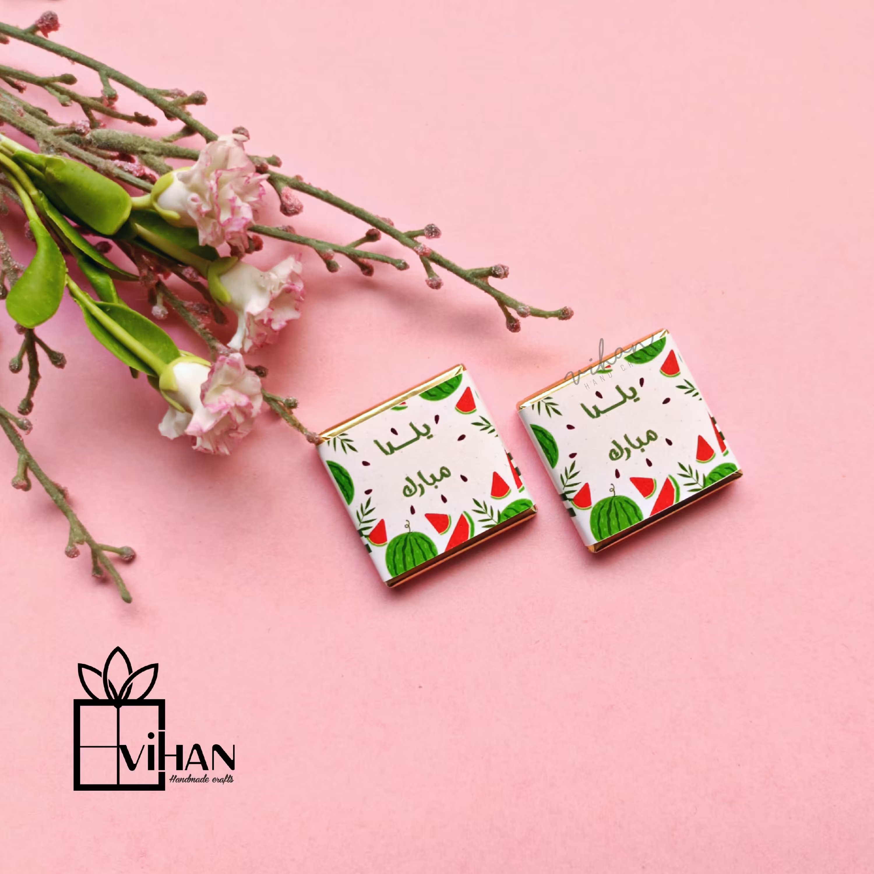 شکلات پذیرایی و کادویی سایز 3 *3طرح یلدا 7