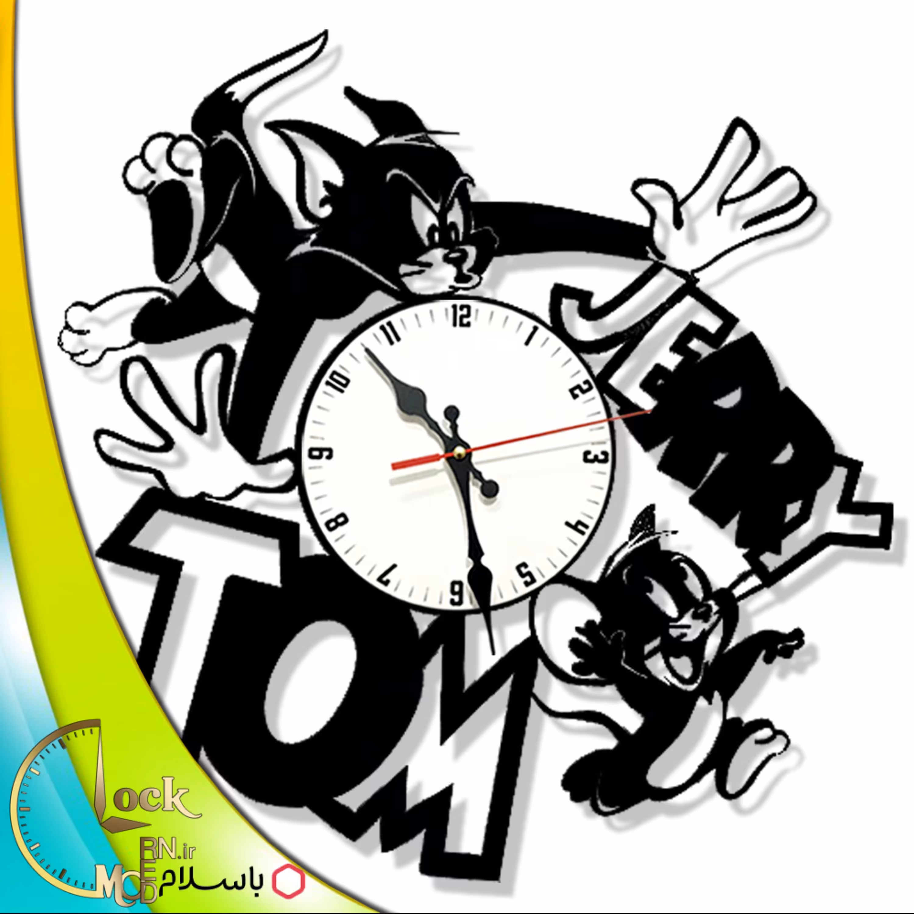 ساعت دیواری تام و جری کد 475 (پس کرایه)