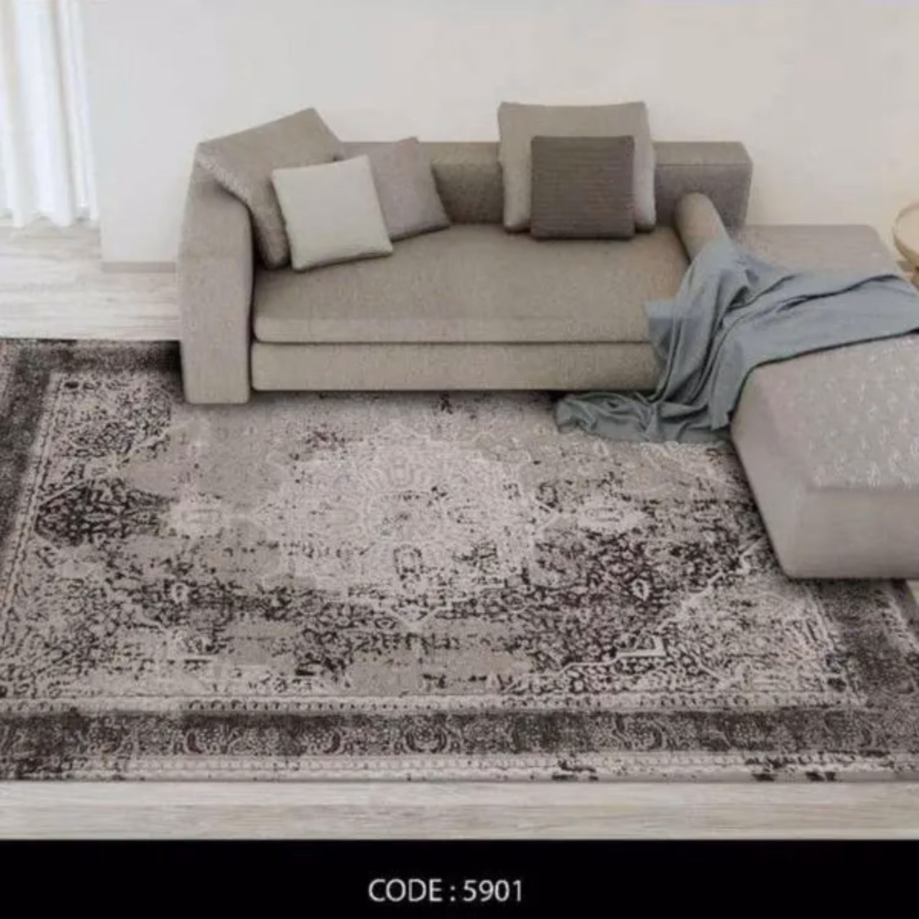 روفرشی کشدار راشل مخمل- طرح 5901در ابعاد12 متری