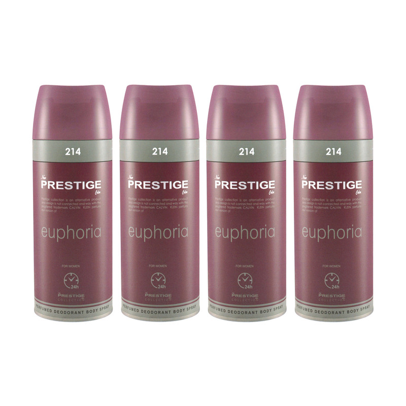 اسپری خوشبو کننده بدن زنانه پرستیژ مدل euphoria حجم 150 میلی لیتر مجموعه 4 عددی