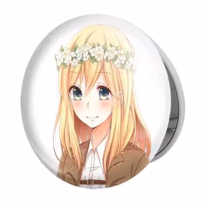 آینه جیبی خندالو طرح هیستوریا انیمه اتک آن تایتان Attack on Titan مدل تاشو کد 18566