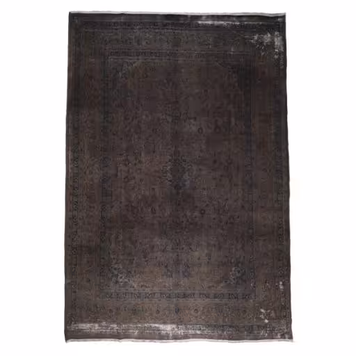 فرش دستبافت رنگ شده هشت و نیم متری مدل وینتج کد 1405146