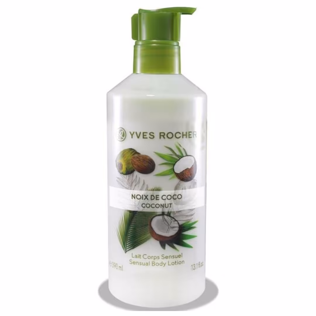 لوسیون بدن با رایحه نارگیل ایوروشه شاداب کننده پوست بدن است با استفاده از ترکیبات قوی که عاری از پارابن