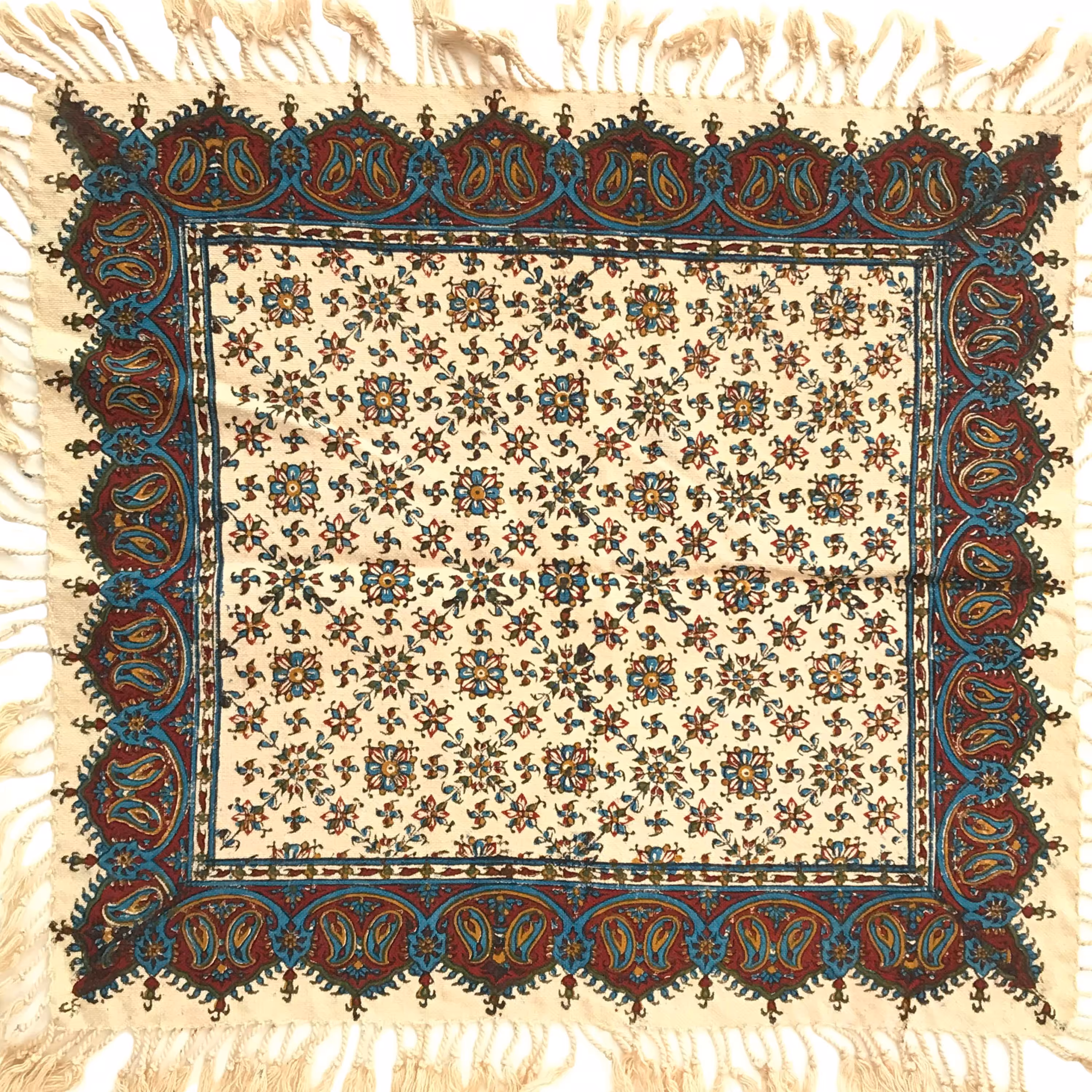 رومیزی قلمکار طرح خاری سایز 40 سانتی