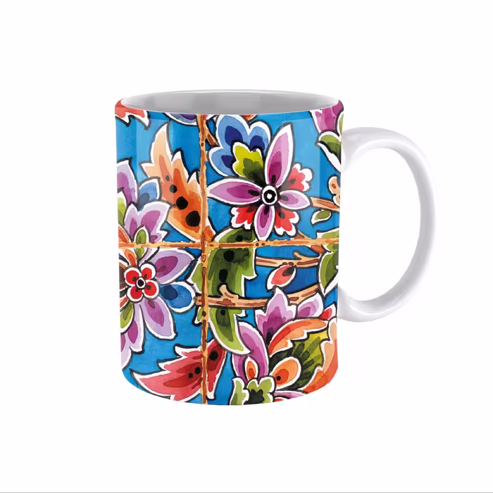 ماگ طرح نقوش کاشی کد019
