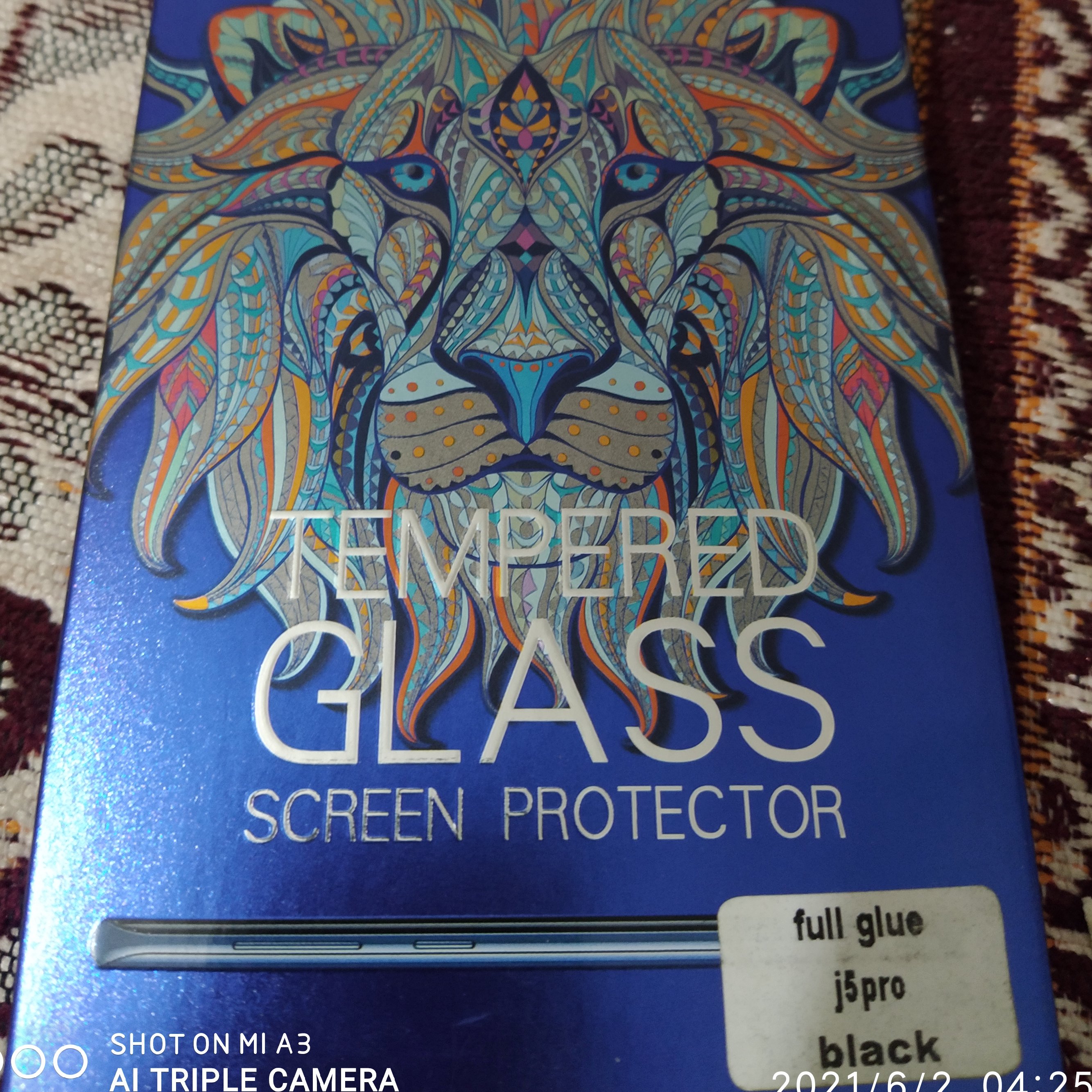 گلس فول چسب سامسونگ جی پنج پرو مشکی j5 pro