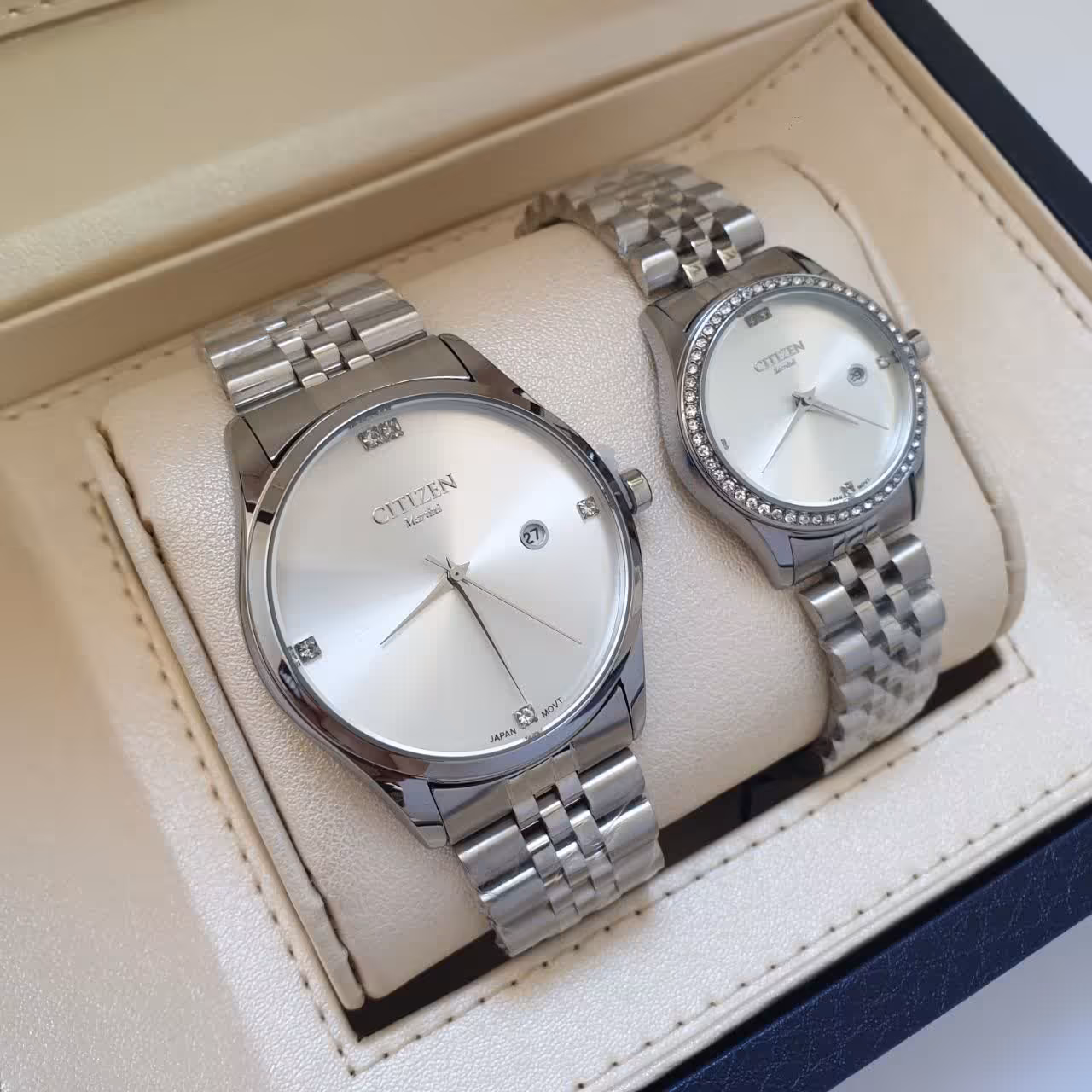 قیمت ست ساعتمچی مردانه سیتیزن نقره ای