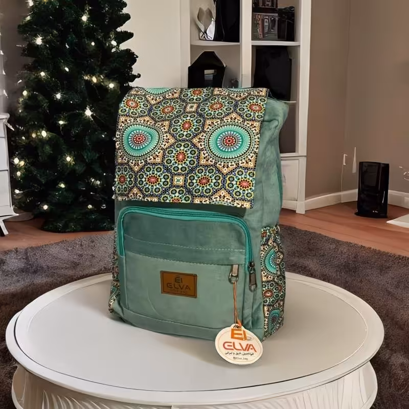 کوله پشتی مخملی فانتزی با  ضمانت نامه 