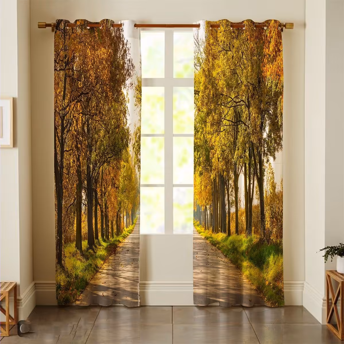 پرده چاپی  پانچ  طرح   نقاشی و منظره  کد1633