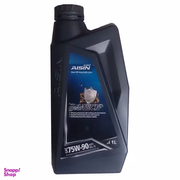 روغن گیربکس خودرو آیسین مدل 75W-90 gearTECH plus حجم 1 لیتر