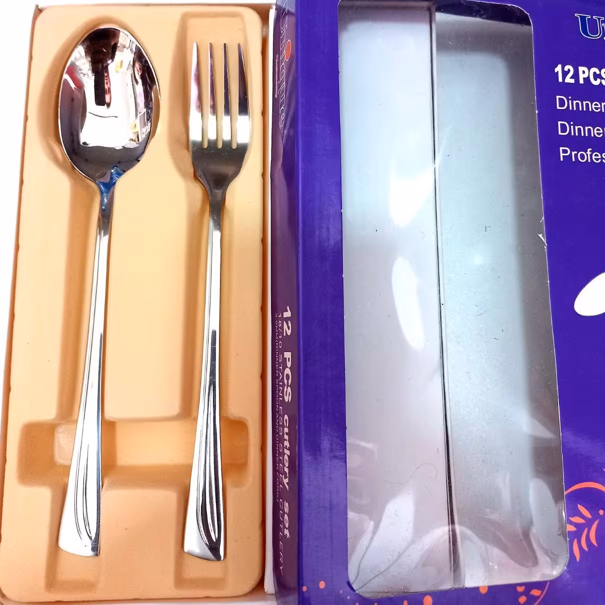 قاشق چنگال استیل برند یونیک