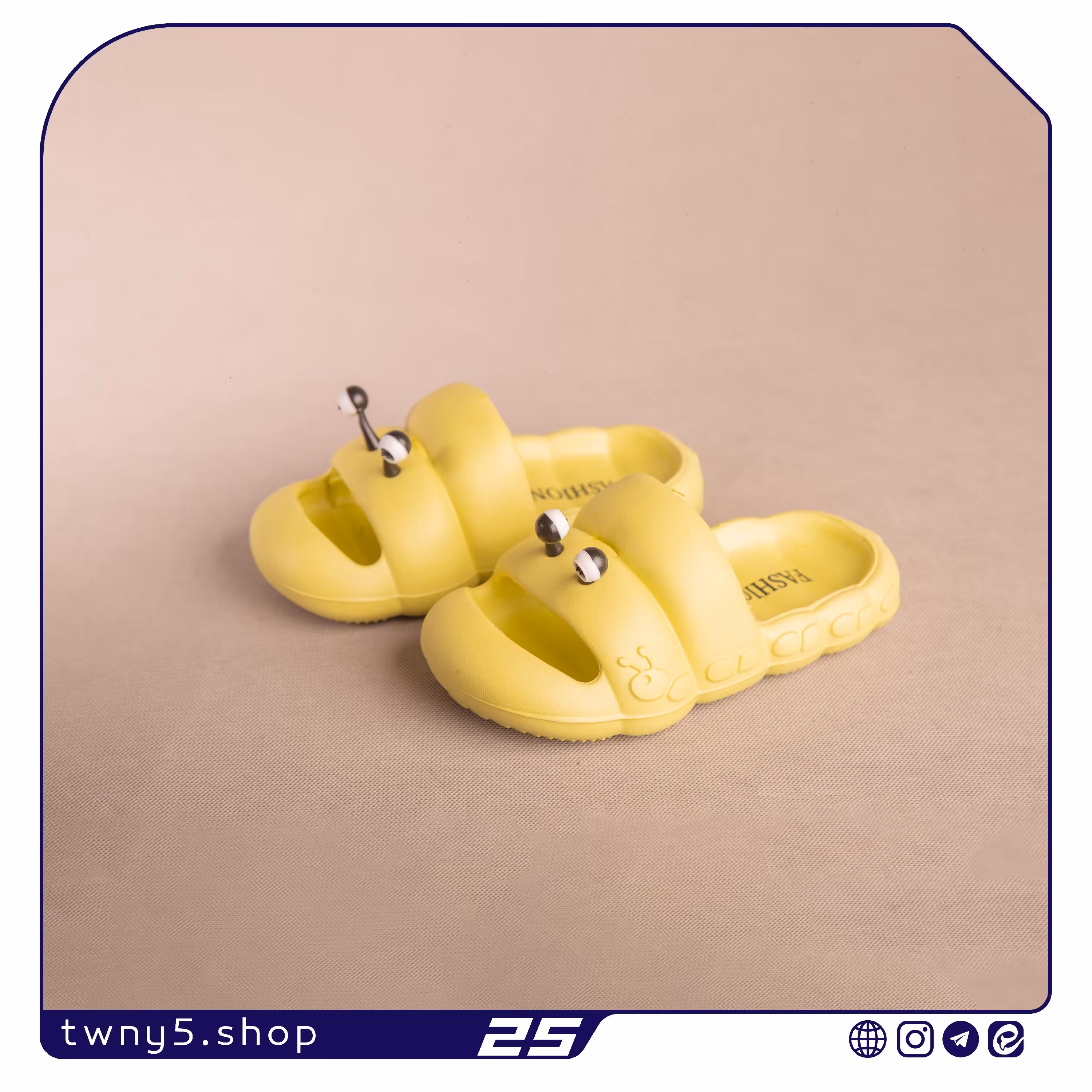 دمپایی بچگانه مدل حلزونی سایزبندی 25 الی 30 رنگ سبز