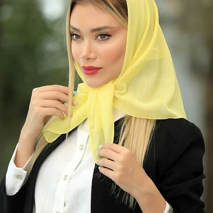روسری مینی اسکارف کریشه رنگ بندی جذاب