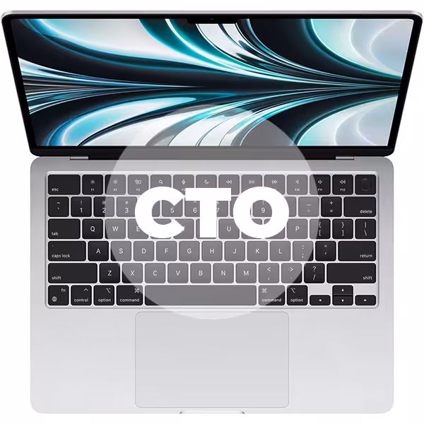 مک بوک ایر 13.6 اینچ M2 کاستوم پردازنده 8core - 10core حافظه رم 24 گیگابایت هارد 1 ترابایت نقره ای - Hiapple.ir