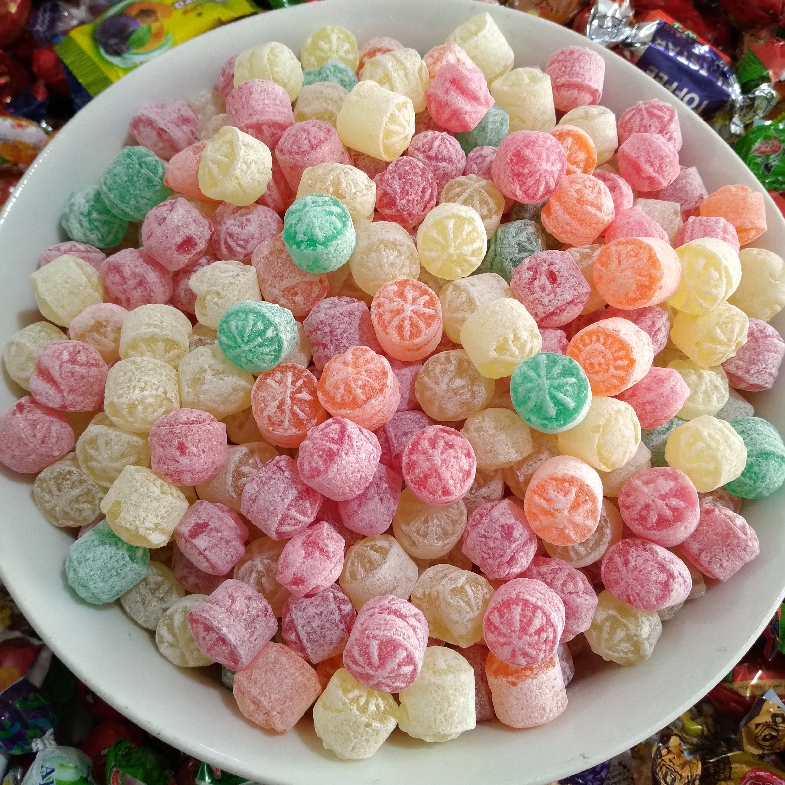 نقل آبنباتی رنگارنگ (یک کیلو) آبنبات افغان
