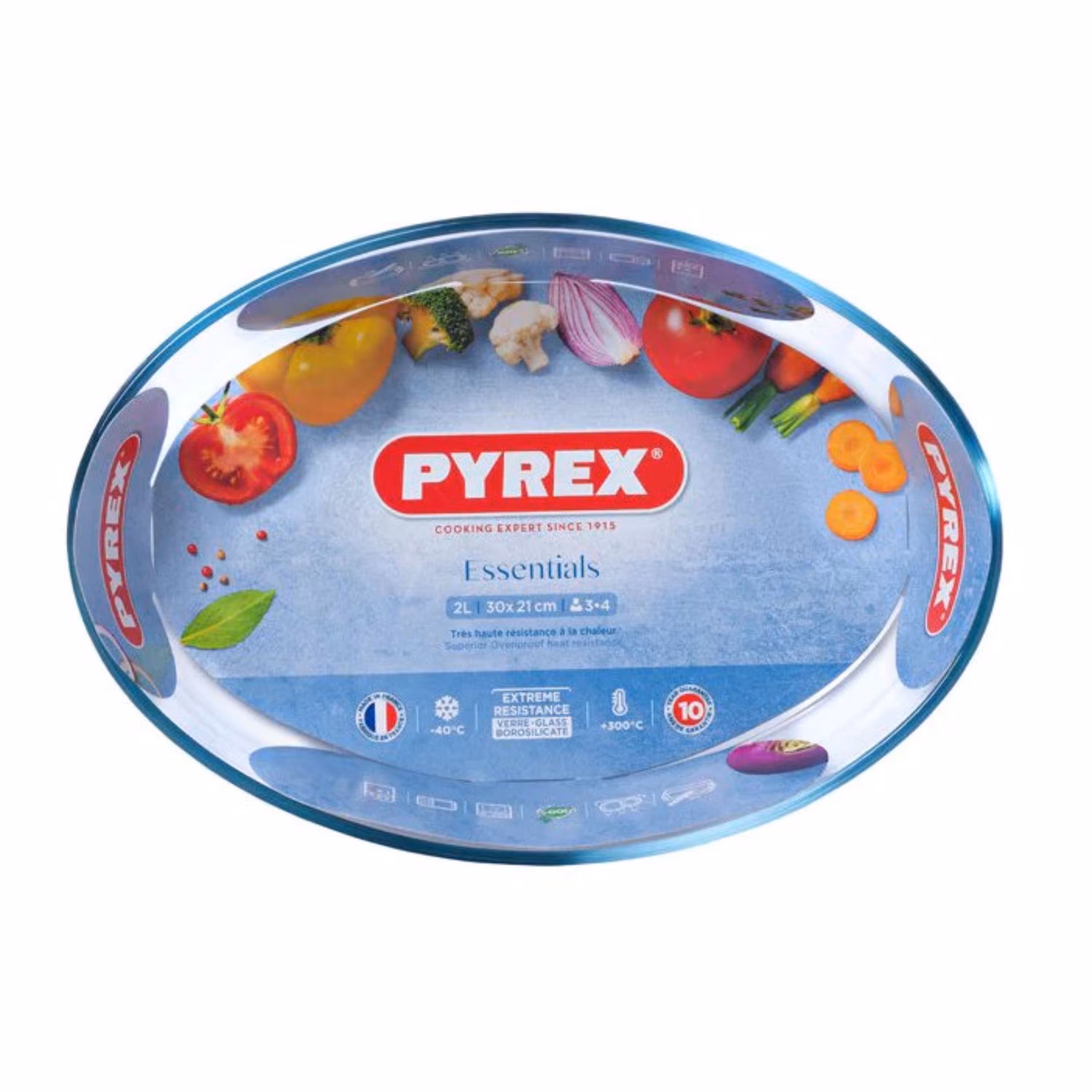 تابه بیضی پیرکس فرانسه 30 در 21 PYREX شعله مستقیم 