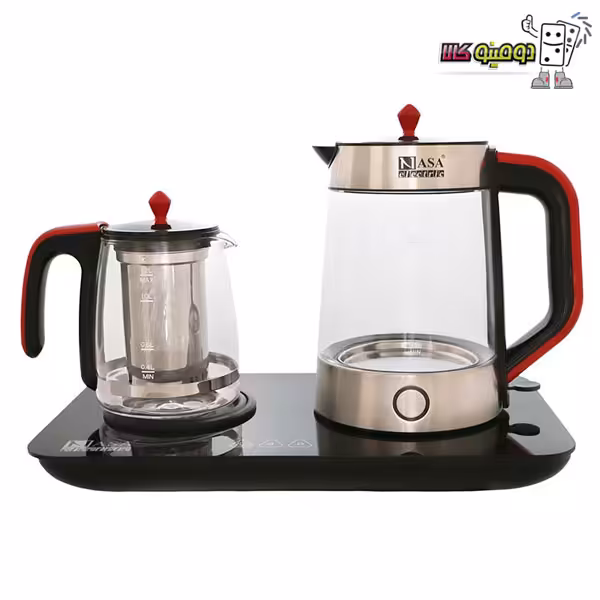 خرید چای ساز صفحه ای ناسا الکتریک NS-513 کنار هم شیشه ای - دومینو کالا