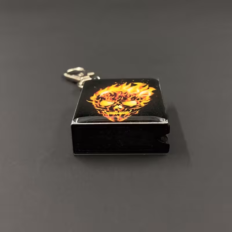 فندک مدل کبریتی طرح اسکلت آتشین کد DKD-735