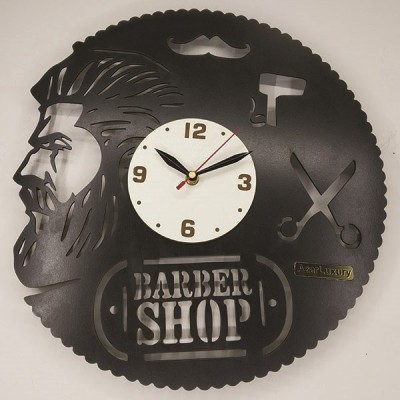 ساعت دیواری آذرلاکچری طرح آرایشگاه مردانه کد men02