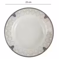 بشقاب خورش خوری چینی پارس مدل 603 گرد کد 23