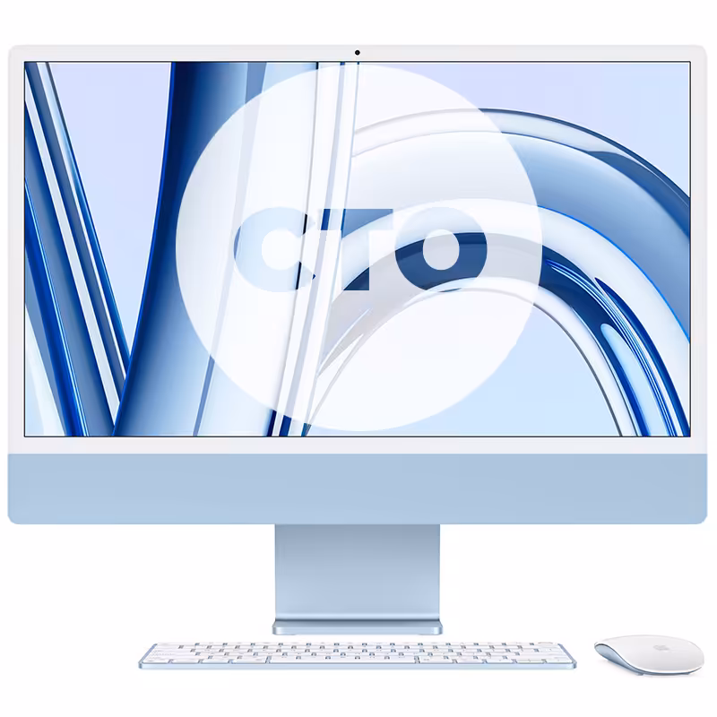 آی مک 24 اینچ M3 کاستوم پردازنده 8core - 10core حافظه رم 16 گیگابایت ظرفیت 256 گیگابایت SSD آبی Z19K0001P - Hiapple.ir