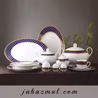 سرویس چینی زرین طرح هلیا 102 پارچه