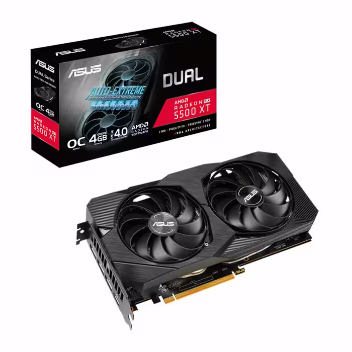 کارت گرافیک ایسوس DUAL RX5500XT O4G EVO