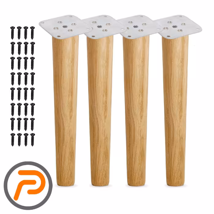 پایه میز چوبی مخروطی 80 سانتیمتر 4 عددی