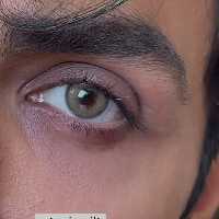 لنز طبی رنگی سبزعسلی دهب هانی