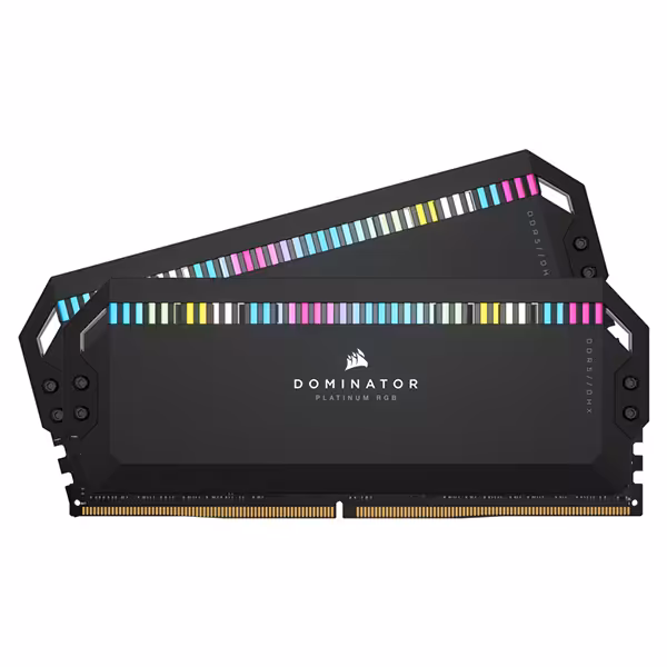 حافظه رم کورسیر مدل DOMINATOR PLATINUM RGB 64GB DDR5 5200Mhz Dual