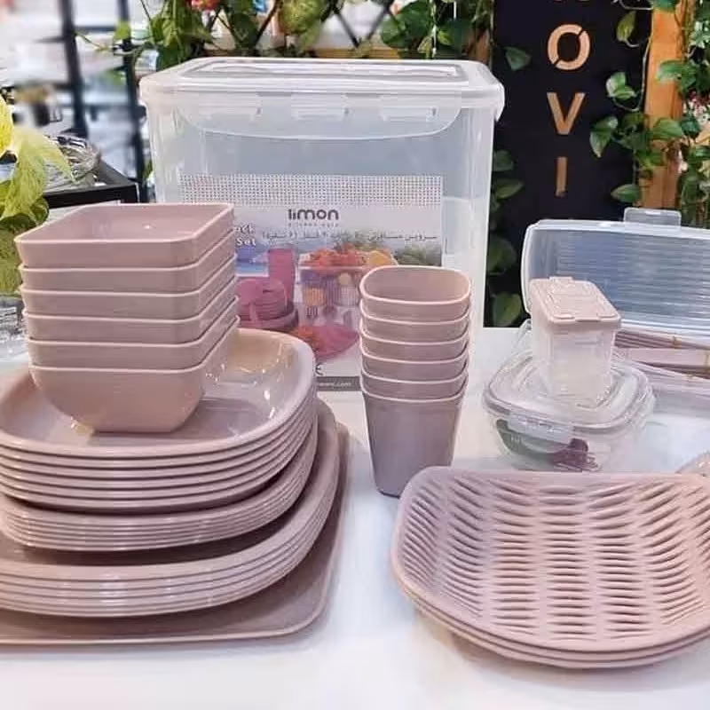 سردیس مسافرتی لیمون 6 نفره  60 پارچه