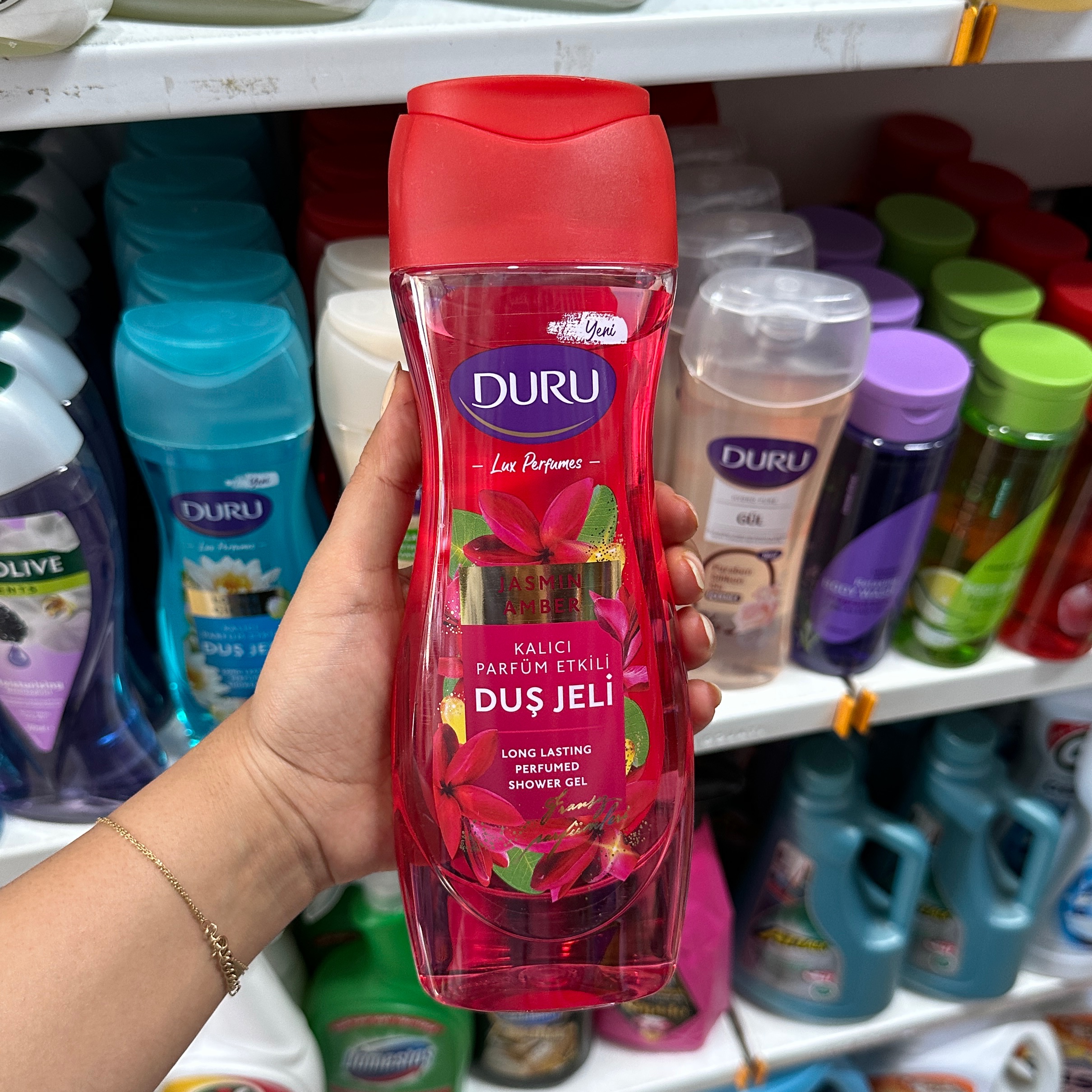 شامپو بدن دورو مدل Jasmin Amber Dus Jeli حجم 450 بارایحه یاسمین و ماندگاری بالا