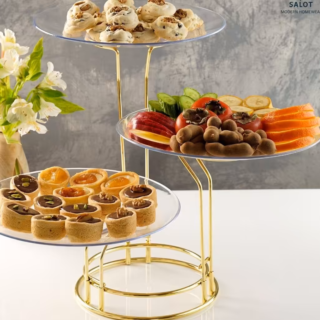 اردوخوری سه طبقه طلایی باارسال رایگان