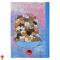 دفتر مشق 100 برگ طرح گربه جلد سخت آپادانا