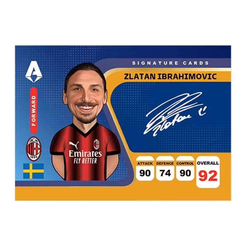 اسباب بازی شانسی مدل امضای زلاتان ابراهیمویچ 92