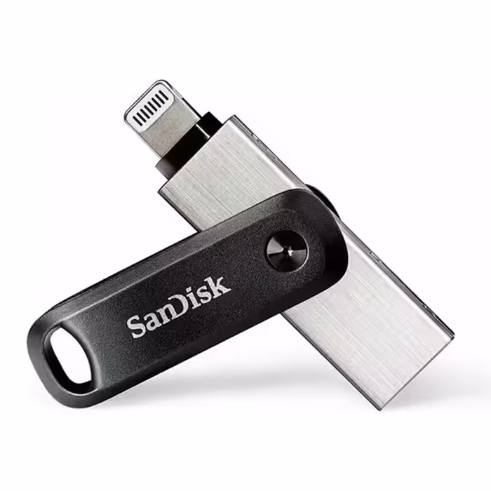 فلش مموری 128GB سندیسک مدل SANDISK iXpand Flash Drive GO با رابط لایتنینگ