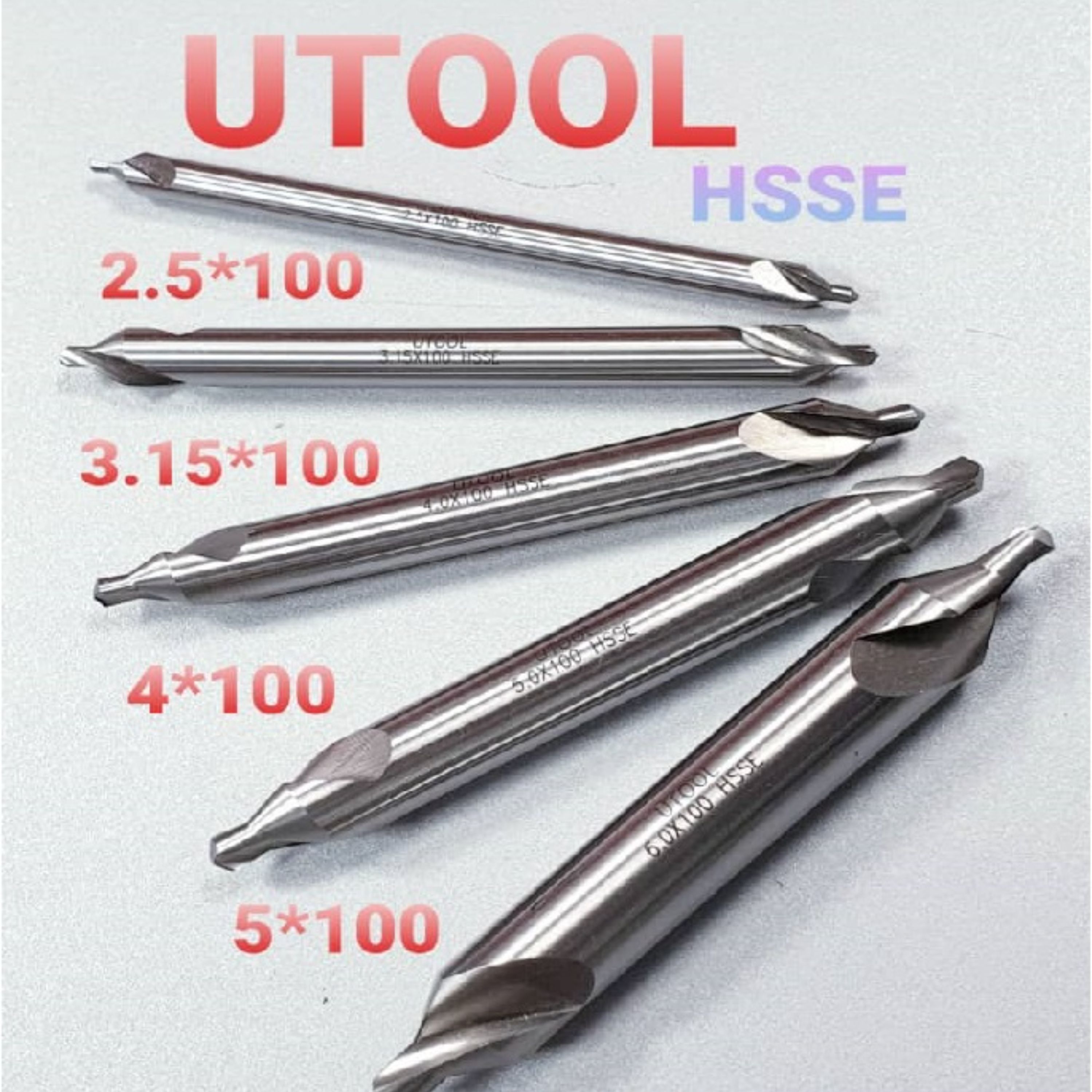 مته مرغک سفید utool سایز 2. درجه یک چین .با کیفیت عالی .با سختی بالا  HSS-E