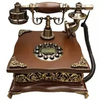 تلفن رومیزی کلاسیک چوبی والتر مدل 300