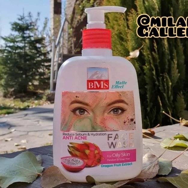 فیس واش یا ژل شستشو صورت دراگون بی ام اس مدل oily حجم 500 میلی لیتر